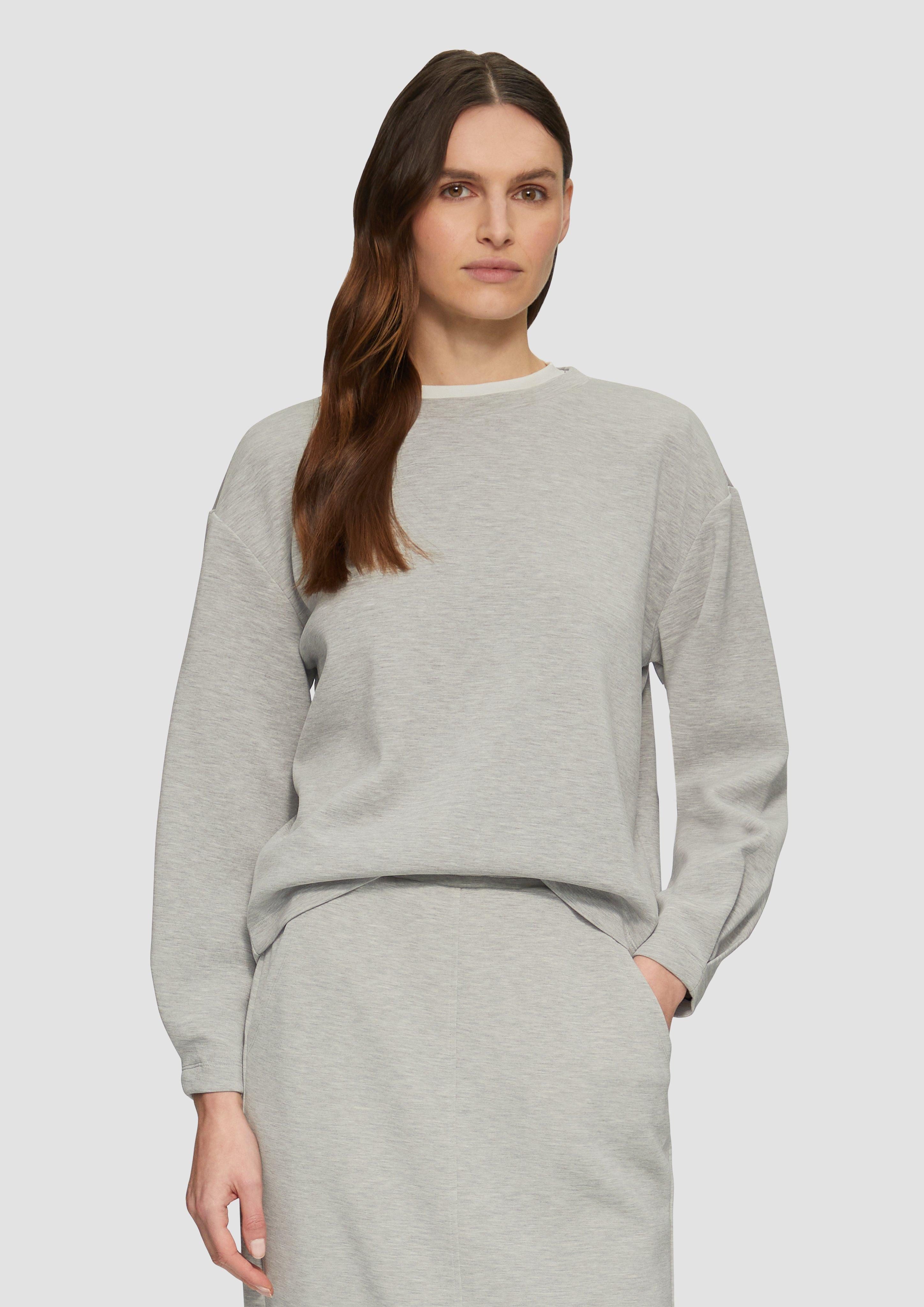 s.Oliver Sweatshirt Scuba-Sweatshirt aus Modalmix mit günstig online kaufen