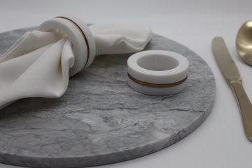 marmortrend Sehnsucht nach Einzigartigkeit Serviettenring marmortrend Sultan Serviettenring aus echtem Marmor 4er Set 6cm*2cm, aus edlem Marmor