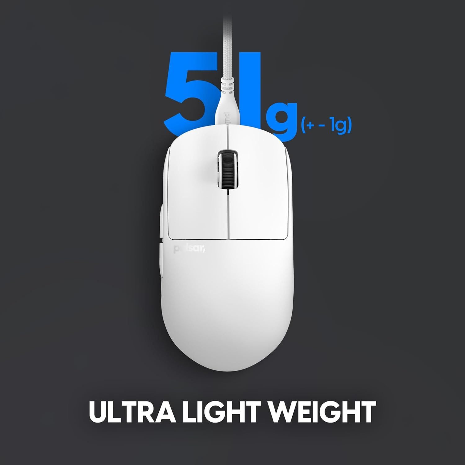 Pulsar Pulsar Gaming Gears X2H Gaming-Maus kabelgebunden PAW3395-Sensor weiß Gaming-Maus
