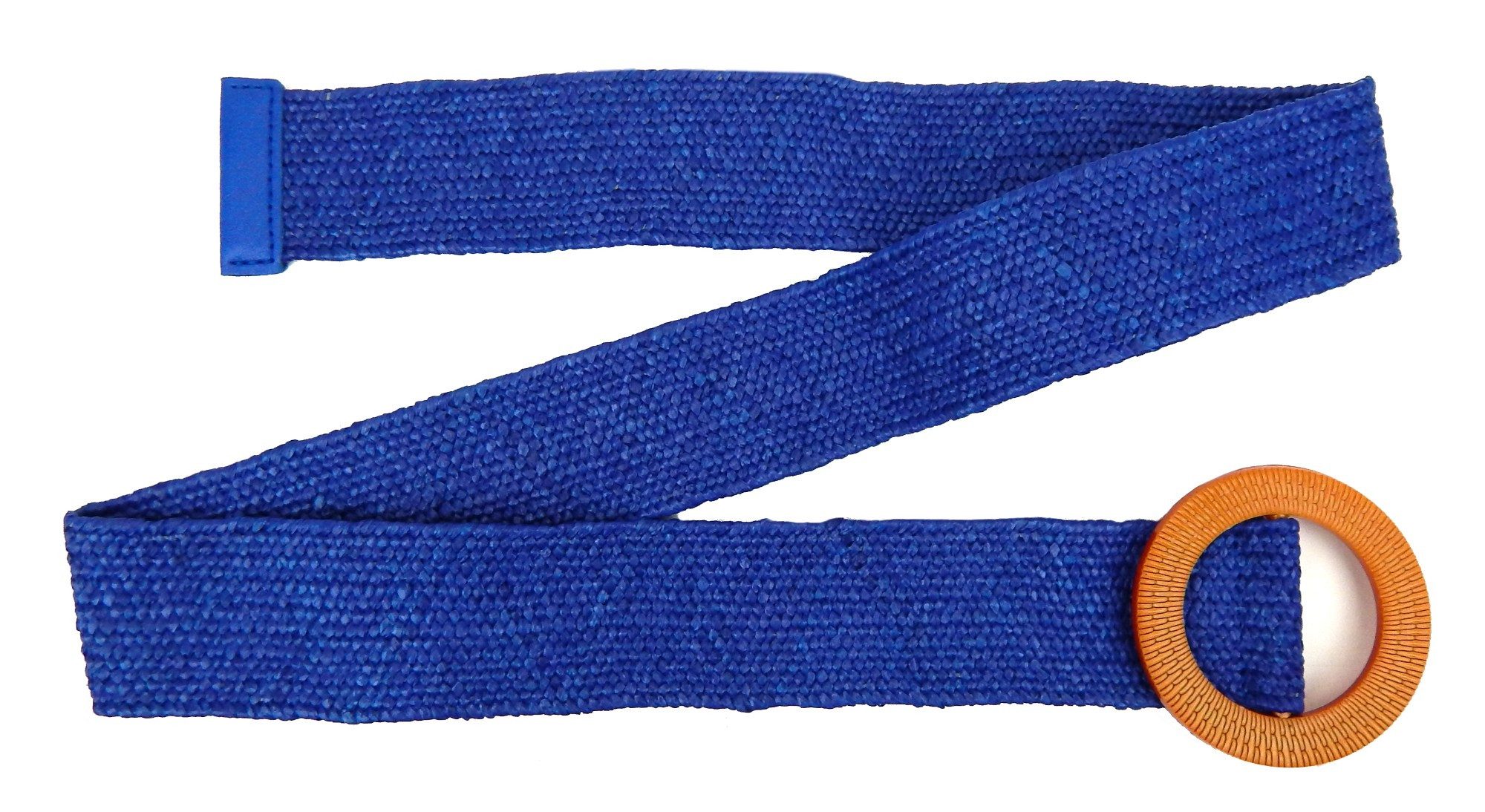 Ella Jonte Stretchgürtel Blau oder Pink Braun im Boho Style Flechtgürtel 75 - 100
