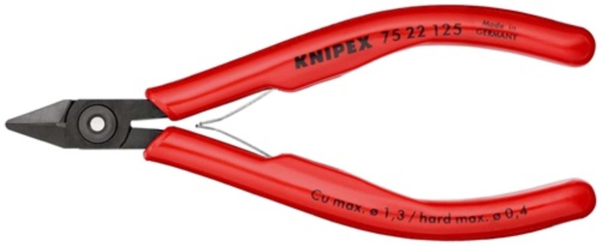 2 ja,kl.KNIPEX Knipex für Elektronik-Seitenschneider fe Seitenschneider L.125mm Facette Form