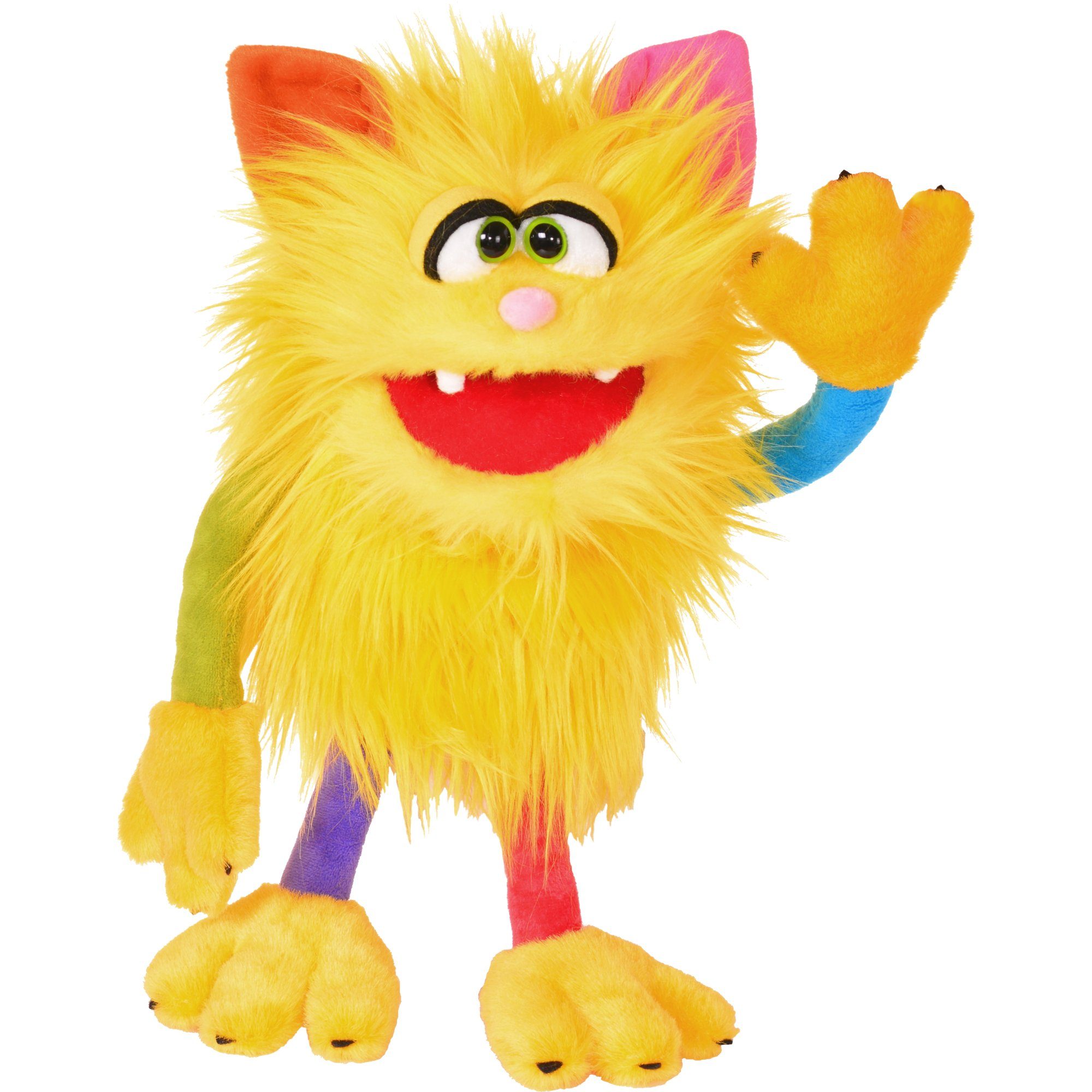 Living Puppets Handpuppe Living Puppets Handpuppe Schickimicki W816 Cat Monster to go (Packung), Sehr gut geeignet um Geschichten zu erzählen