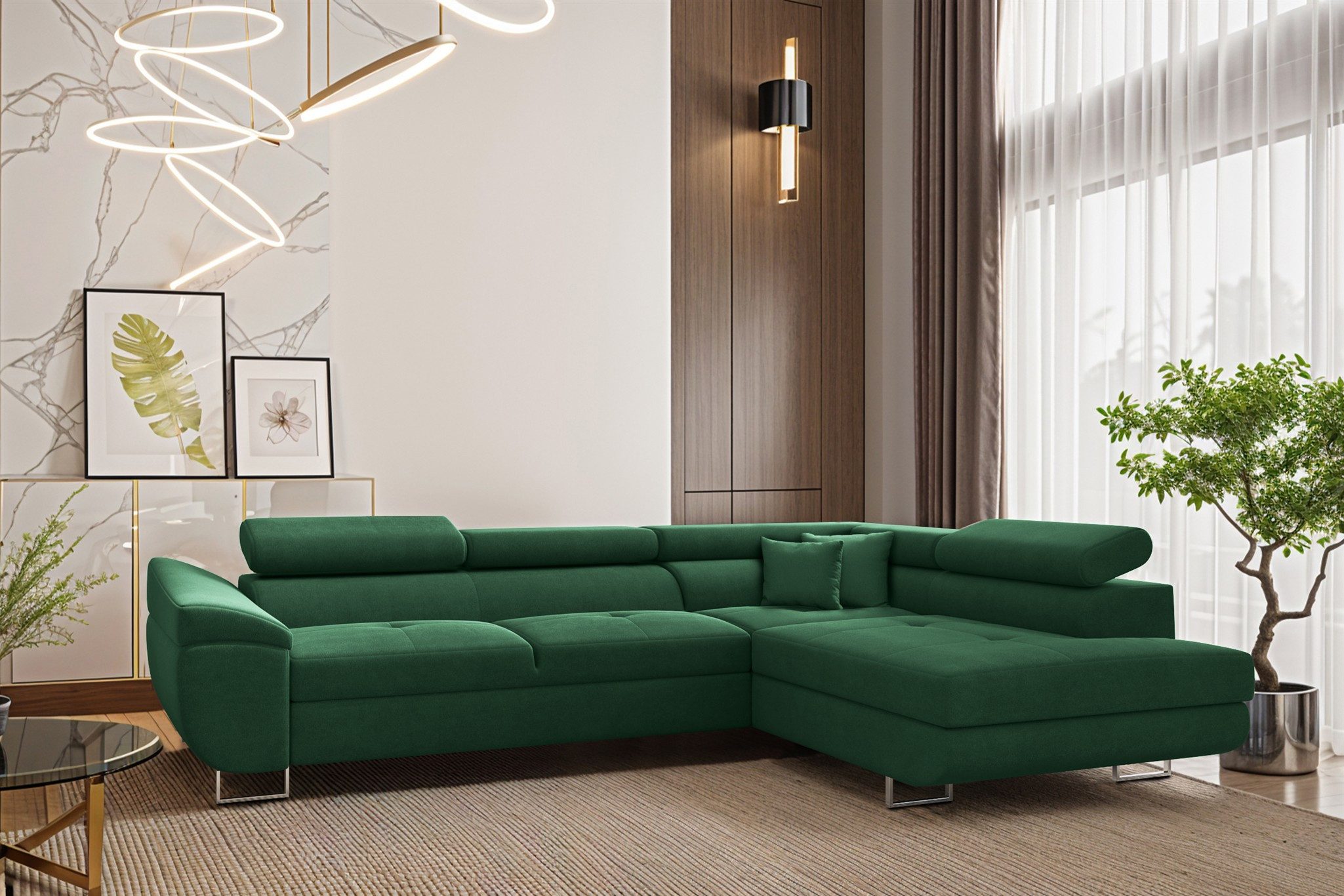 Fun Möbel Ecksofa Schlafsofa Sofa CARMELO günstig online kaufen