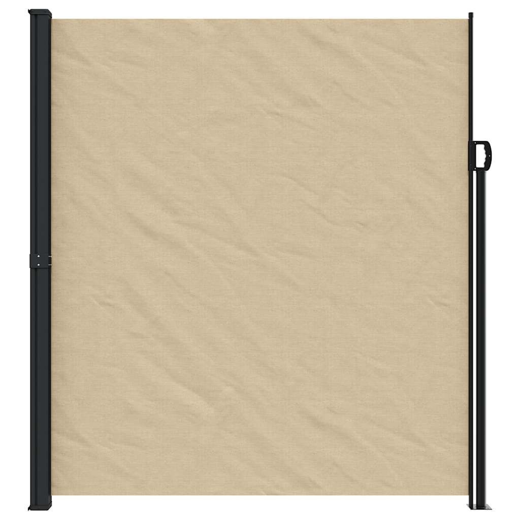 vidaXL Seitenmarkise Seitenmarkise Ausziehbar Beige 220x600 cm