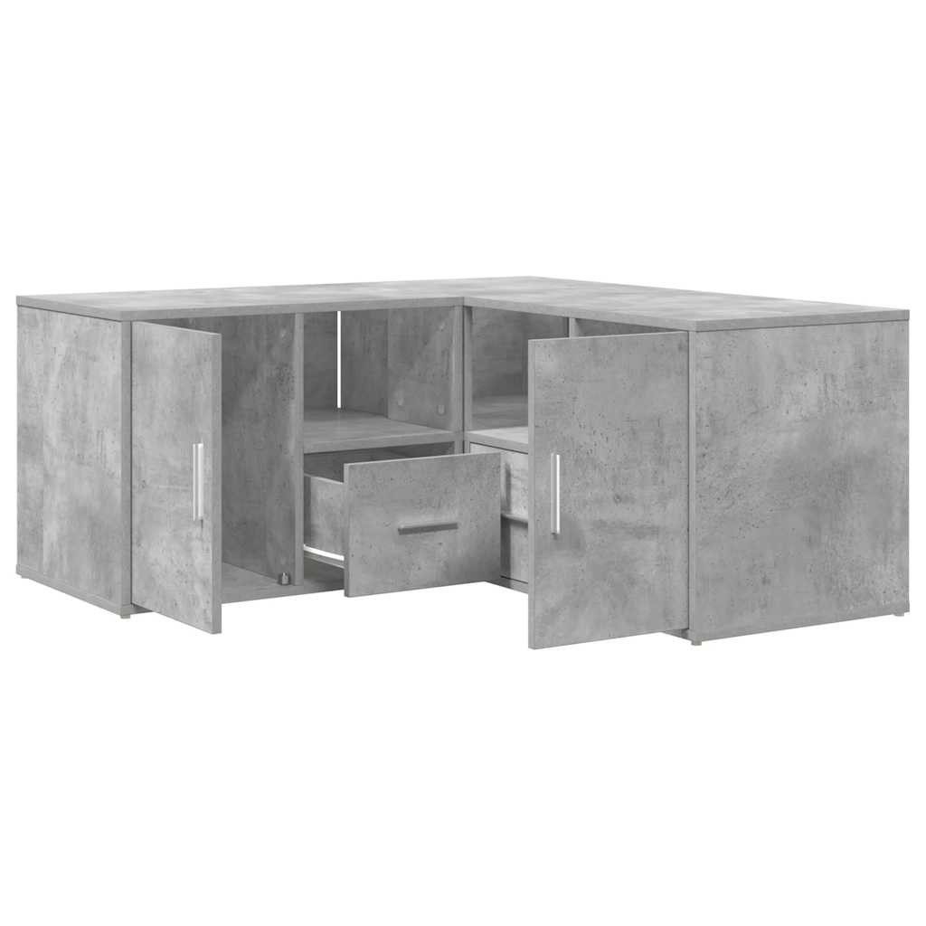 vidaXL Schuhschrank Eckregal Betongrau 160x40x45 cm günstig online kaufen