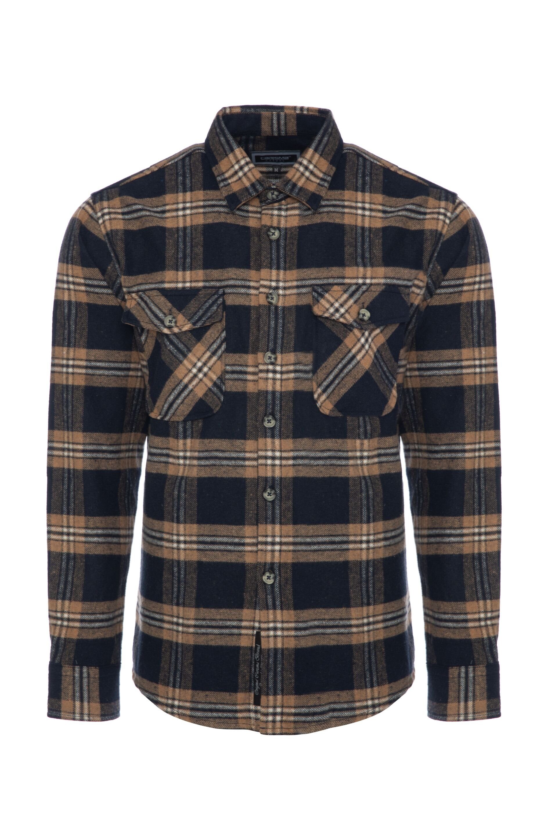 CARISMA Langarmhemd Flanellhemd mit Karomuster mit Kent-Kragen günstig online kaufen