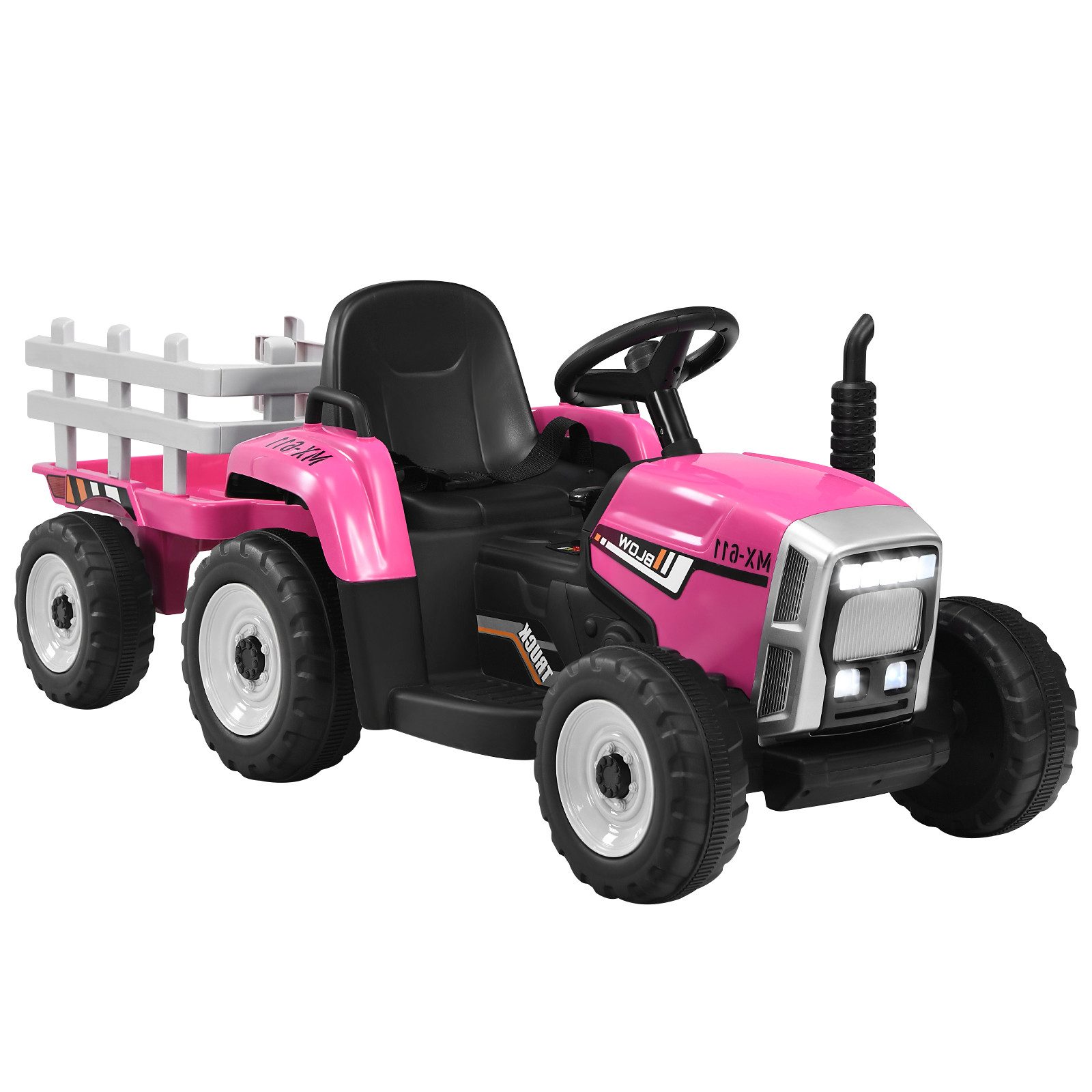 KOMFOTTEU Elektro-Kinderauto Traktor, 30 kg Belastbarkeit, ab 3 Jahre