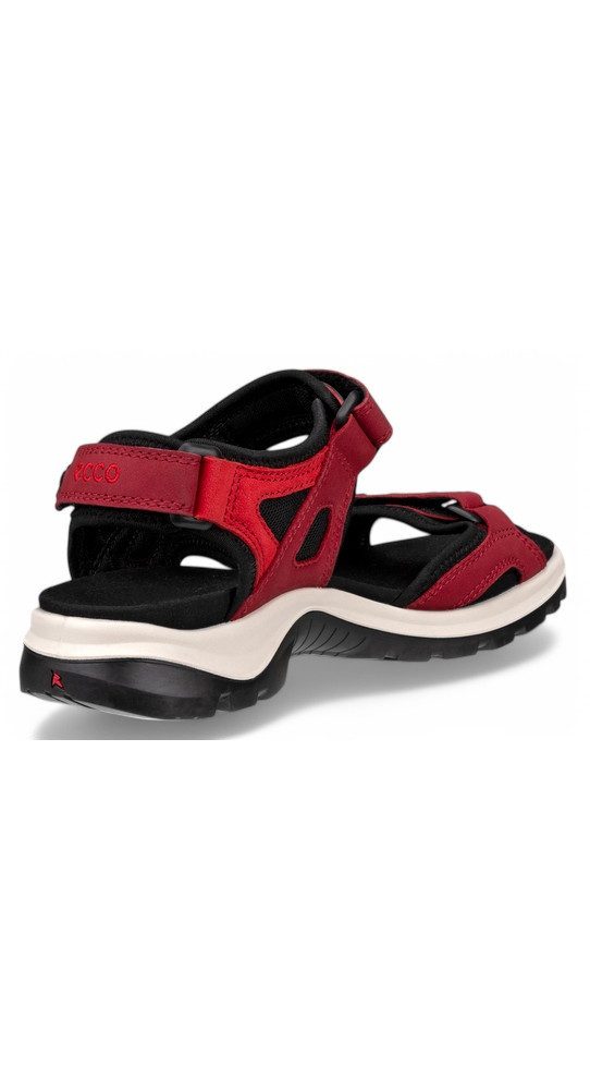 Ecco Yucatan Leder rot/schwarz Damen Sandale – Bild 3 von 5