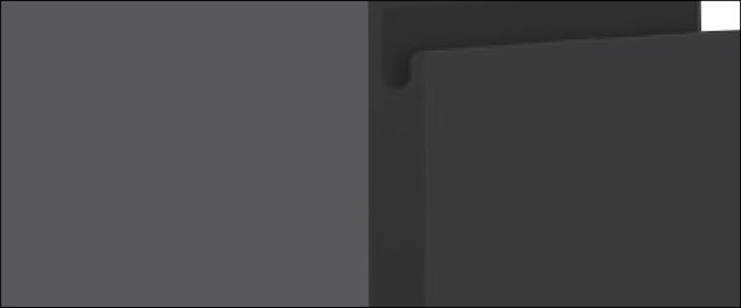 Avellino matt und Acryl 1-türig Unterschrank grifflos Korpusfarbe graphit Feldmann-Wohnen Front- wählbar 40cm