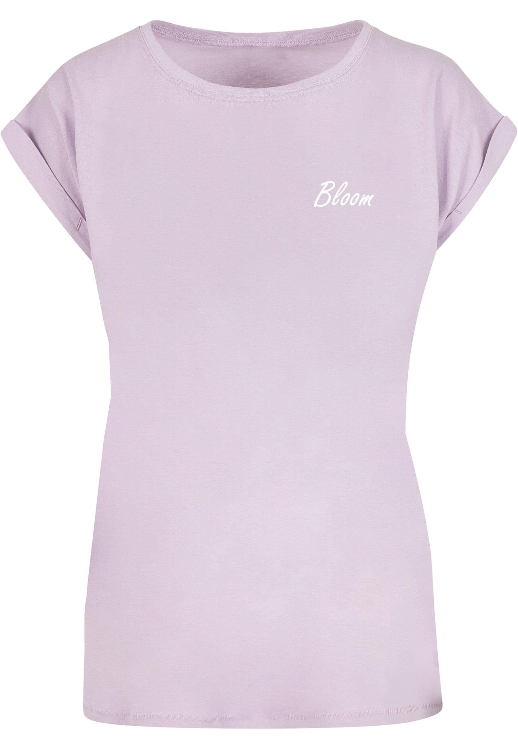 Extended Bloom Ladies Damen Flowers Shoulder (1-tlg) Merchcode T-Shirt Tee