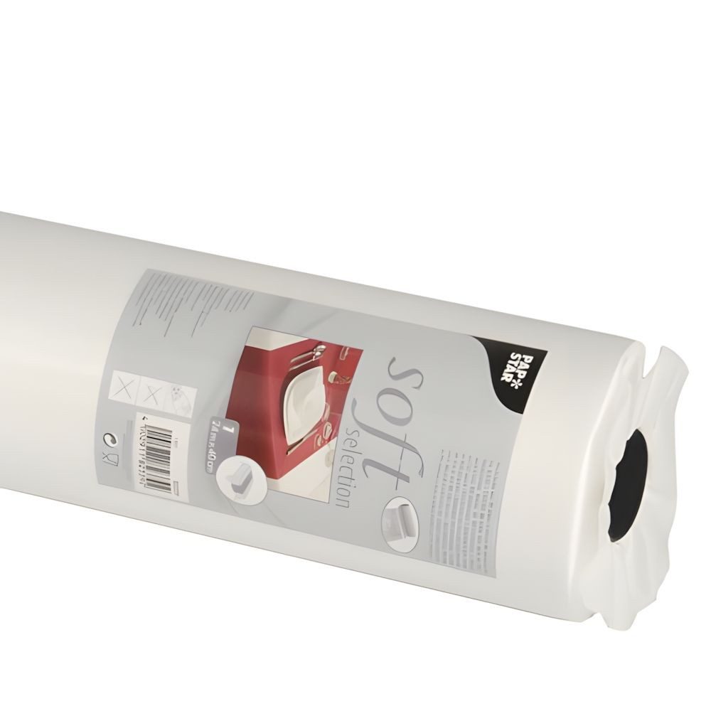 PAPSTAR Tischläufer Tischläufer, stoffähnlich, Vlies soft selection 24 m x 40 cm weiss