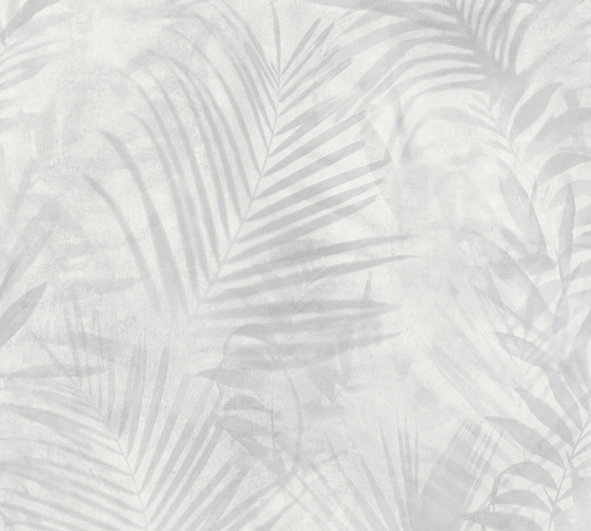 Bricoflor Vlies Palmentapete Hellgrau Aquarell Tapete mit Farn Design in Wa günstig online kaufen
