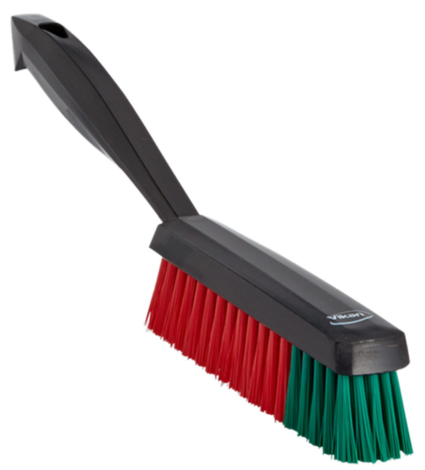 Vikan Kleinfeger Handbürste mit kurzem Stiel, 330 mm, Weich, Schwarz, 0 cm Arbeitsbreite, stück, 1 St., Handbürste, Handfeger Reinigungsbürste Besen Textilbesen Interieurbürste