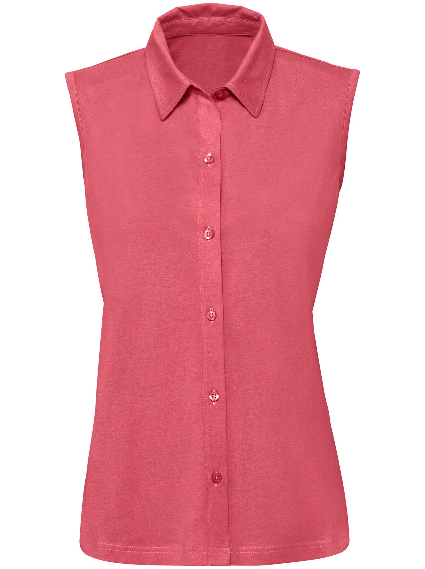 Sieh an! Blusentop Jersey-Bluse Ärmellos