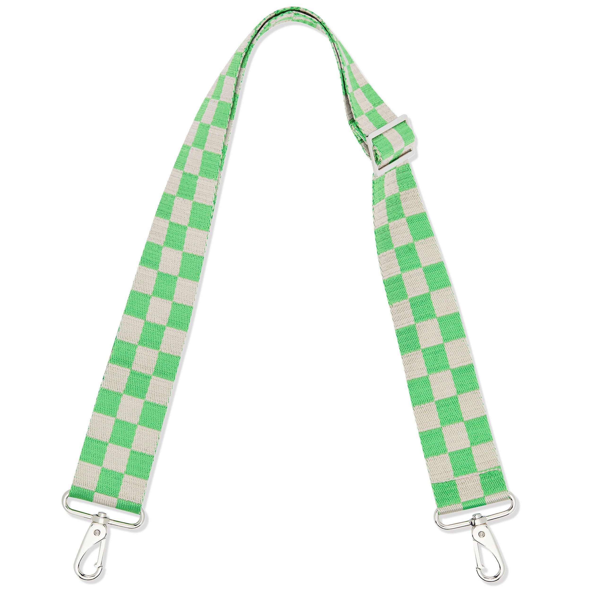Expatrié Schulterriemen Jeanne Schultergurt für Taschen (1-St) Flexibler Taschengurt Checkered Grün