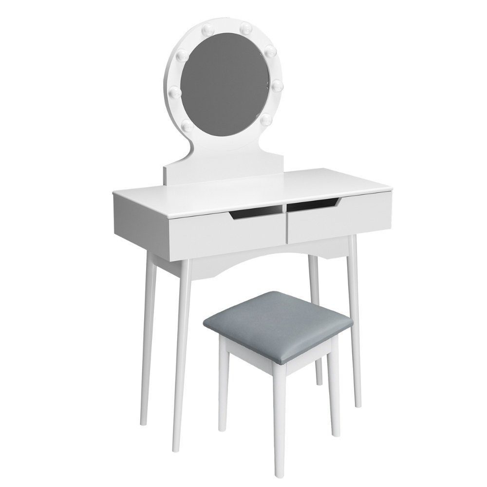 HOME DELUXE Schminktisch MIRANDA 130 x 80 x 40 cm (inkl. Hocker), einstellb günstig online kaufen