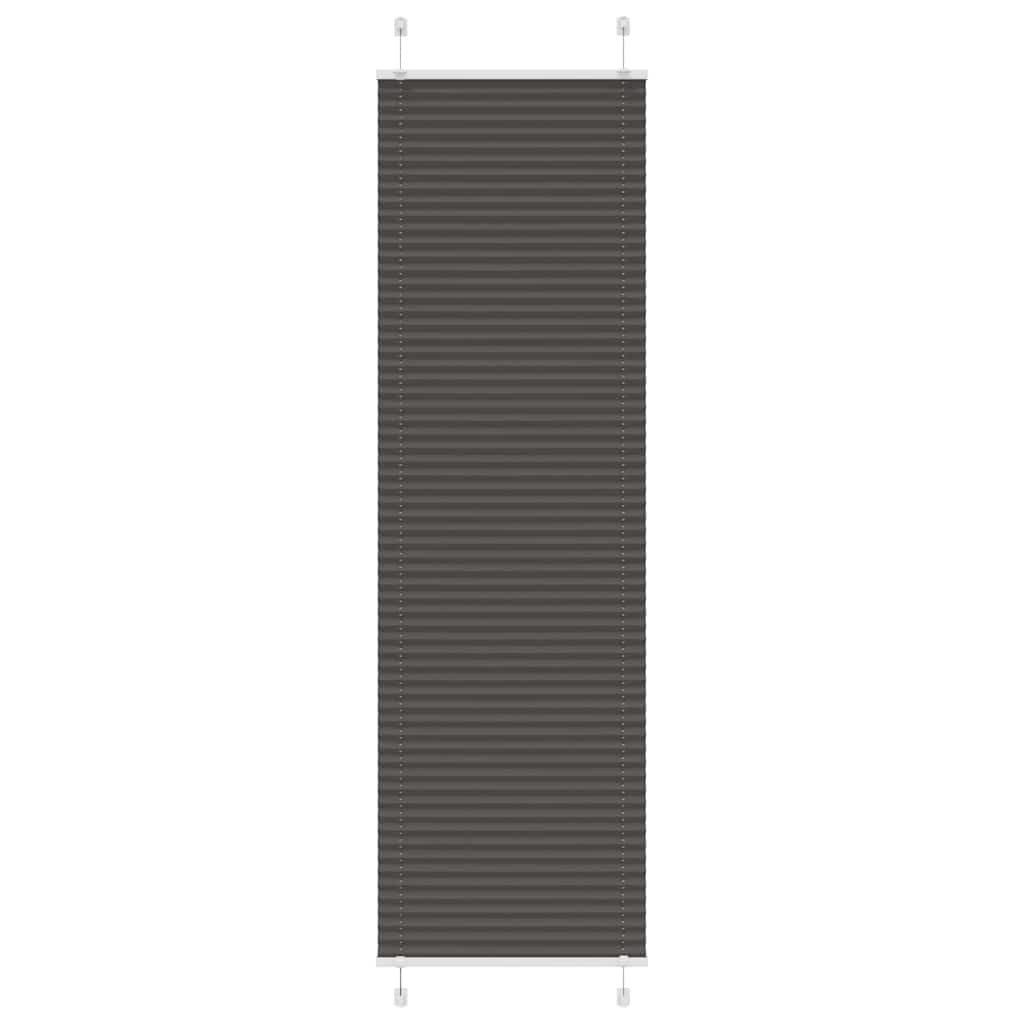 vidaXL Jalousie 65 x 200 cm Plissee Schwarz 65x200 cm Stoffbreite 64,4 cm Polyester