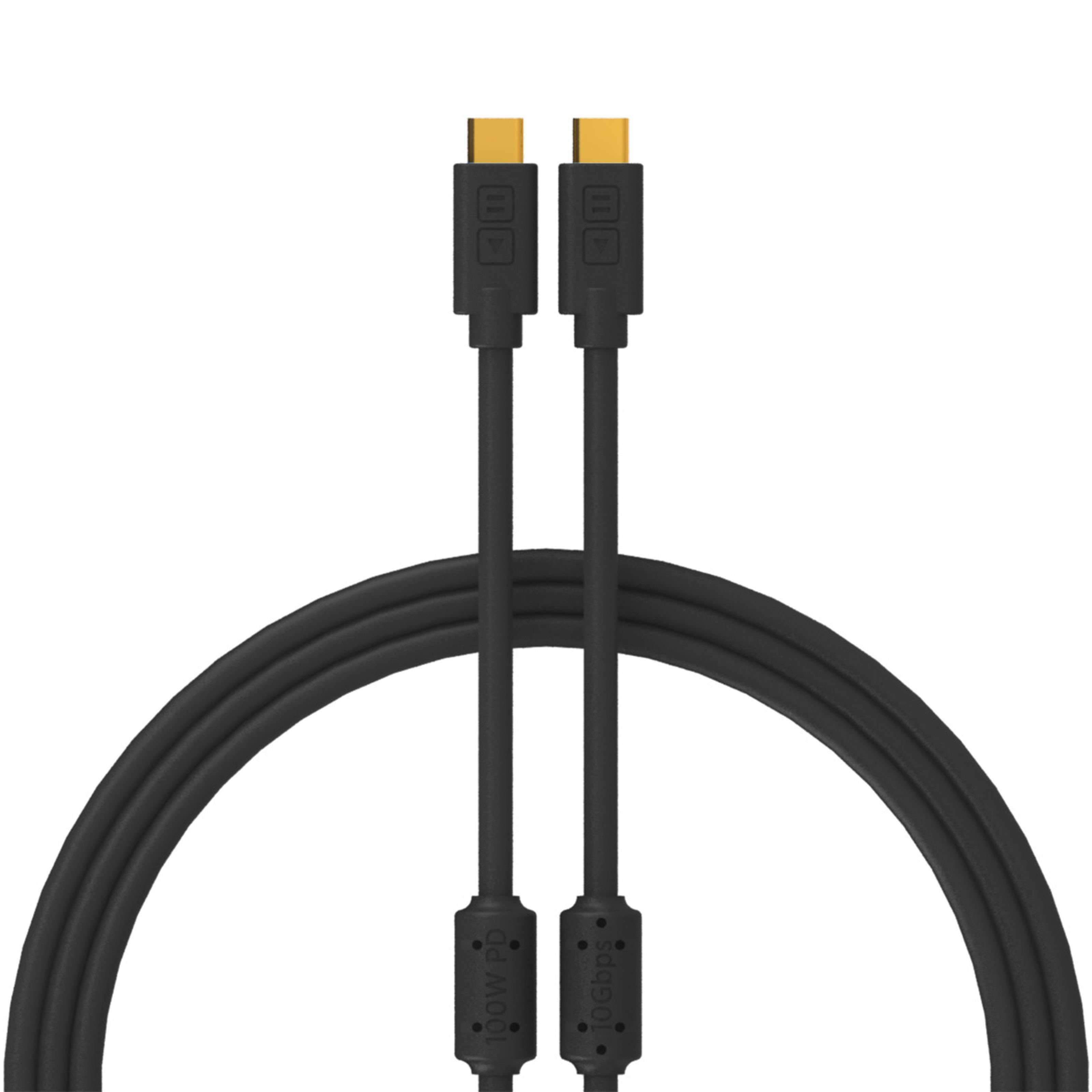 DJ TECHTOOLS Spielzeug-Musikinstrument, Chroma Cables USB C to C black, 2,0  m - Kabel für DJs