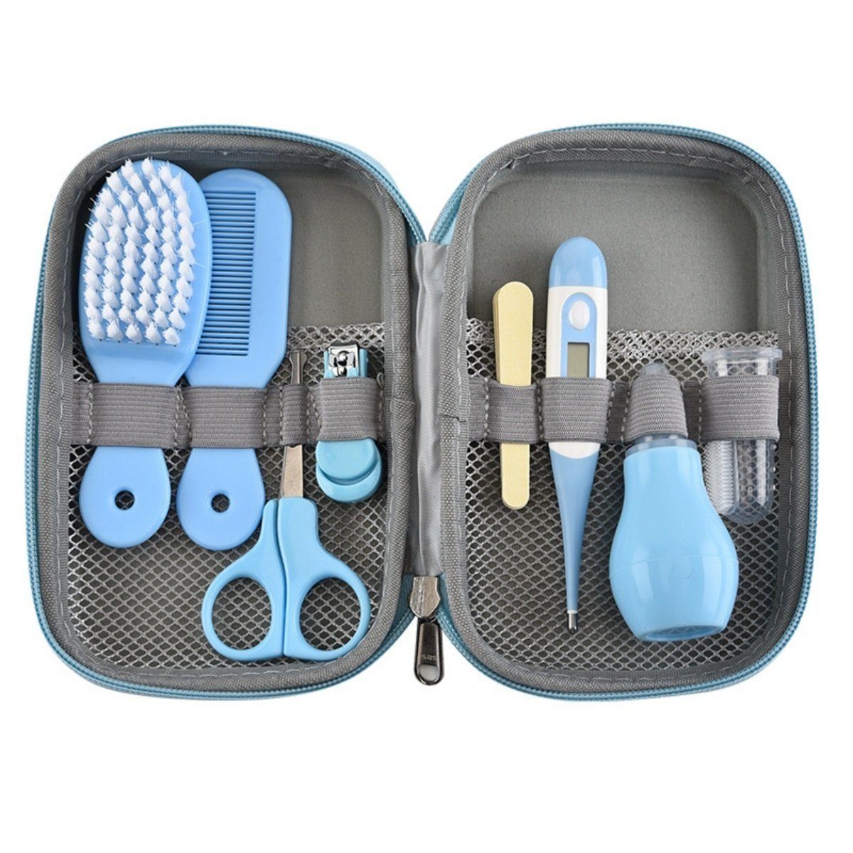 DOPWii Babypflege-Set 8-teilige Babypflegen für Blau Baby,Baby-Maniküre-Set