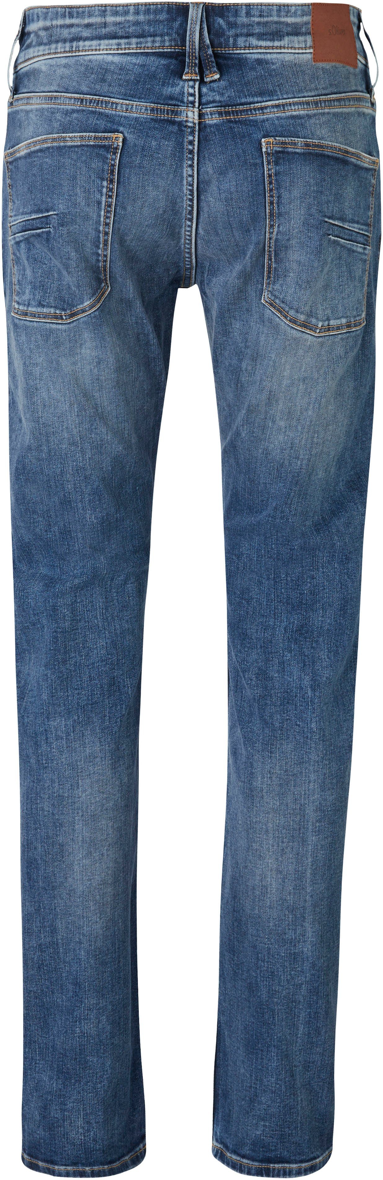 s.Oliver Bequeme Jeans und 32 blue mit Gesäß- Eingrifftaschen mid