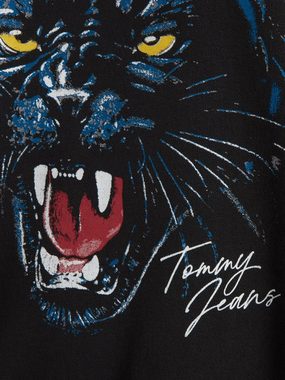 Tommy Jeans Kapuzensweatshirt TJW OVS PANTHER HOODIE mit Frontprint