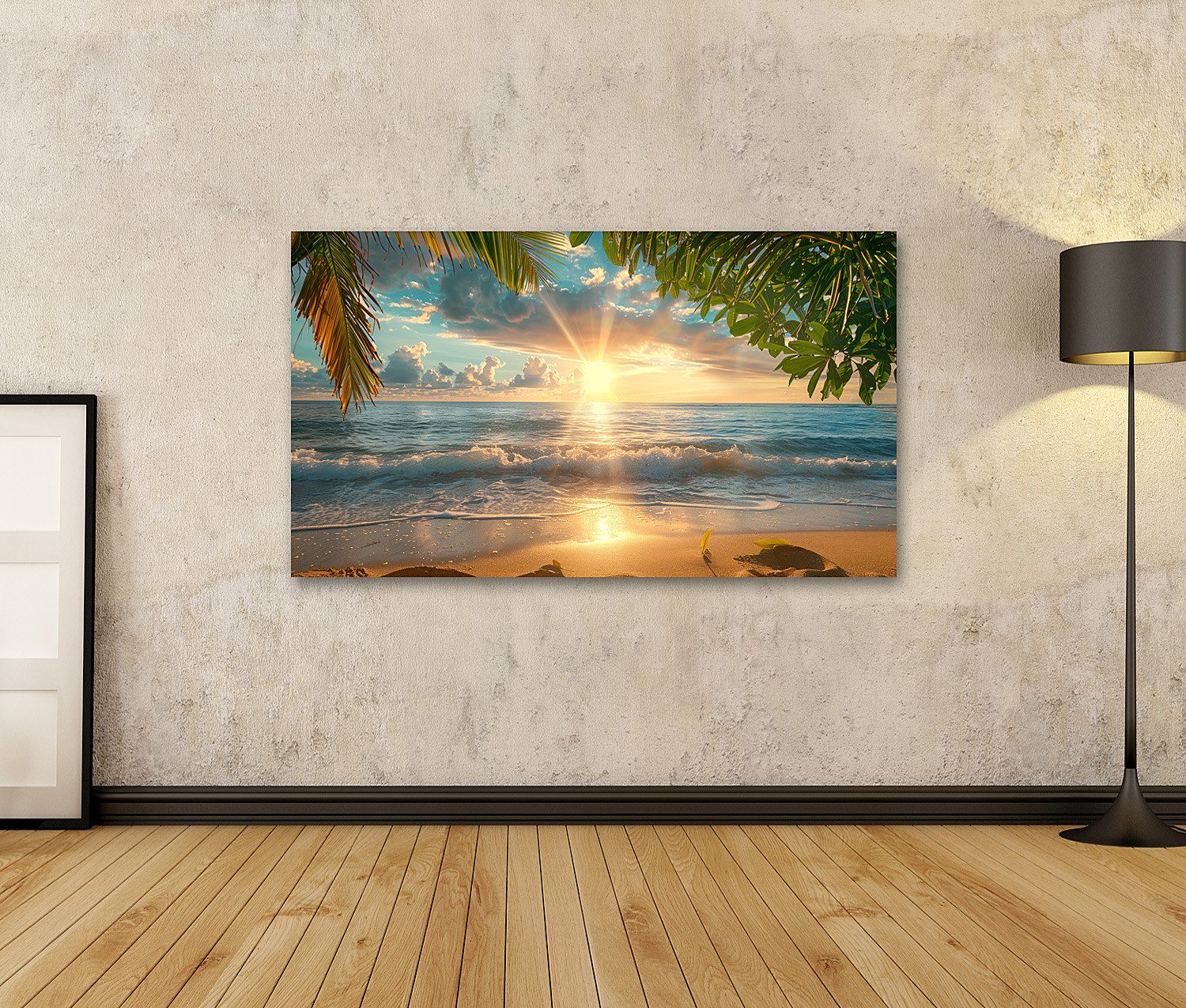 islandburner Leinwandbild Exquisites Tropenparadies: Perfekter exotischer W günstig online kaufen