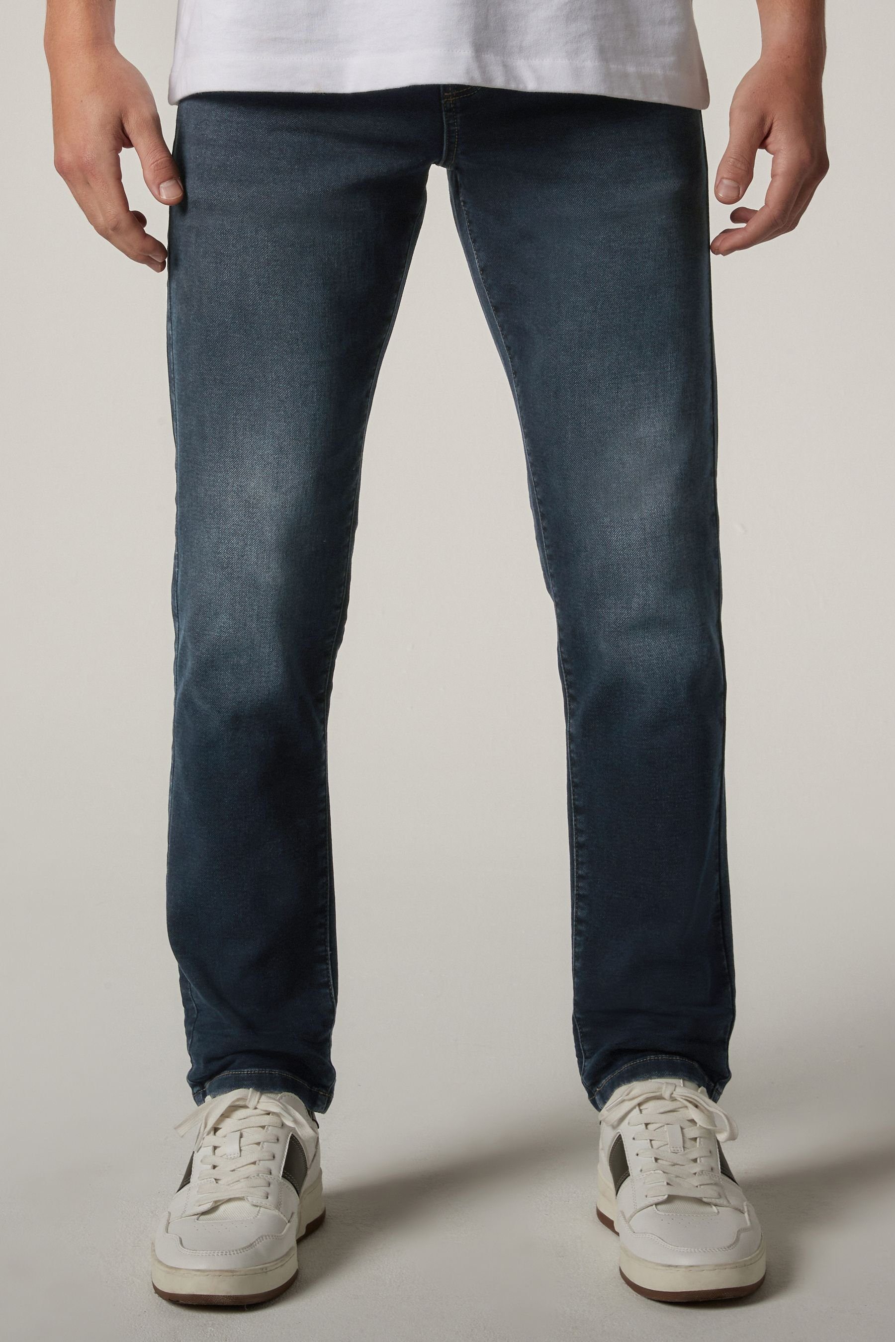 Stretch Next Flex Motion Grey Jeans Slim-fit-Jeans Smokey - (1-tlg) Slim
