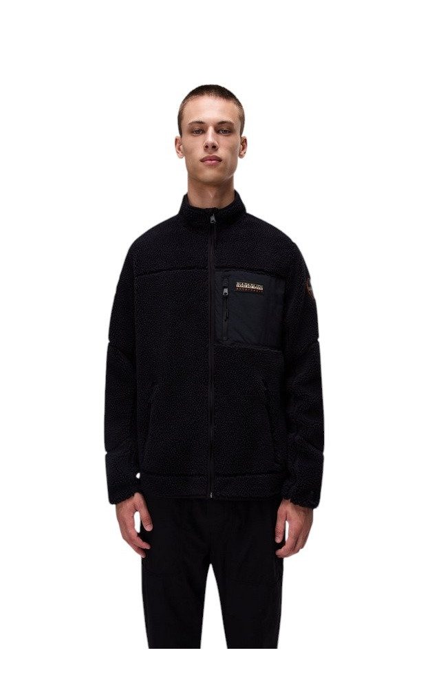 Napapijri Fleecejacke Yupik Full-Zip schwarz Herren