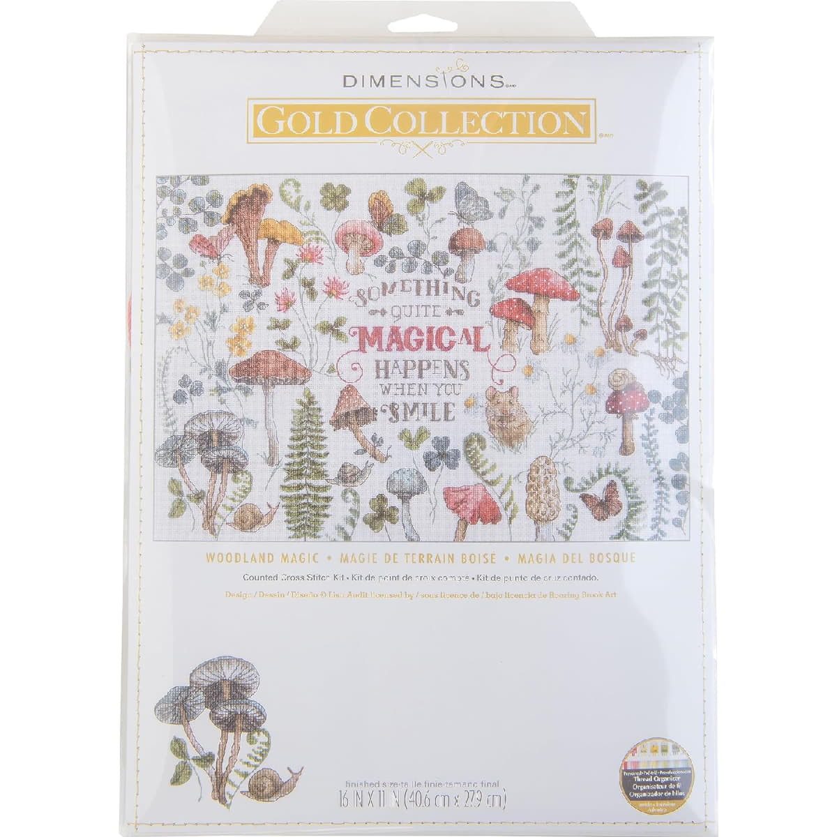 Dimensions Kreativset Dimensions Kreuzstich Stickpackung "Gold Collection, Wald-Zauber", Zä, (embroidery kit by Marussia)