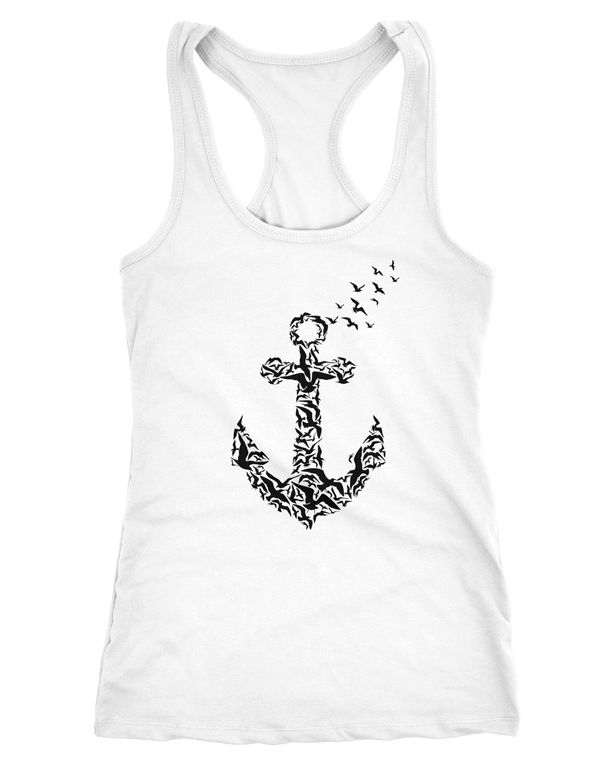 Neverless Tanktop Damen Tank Top Vogel günstig online kaufen