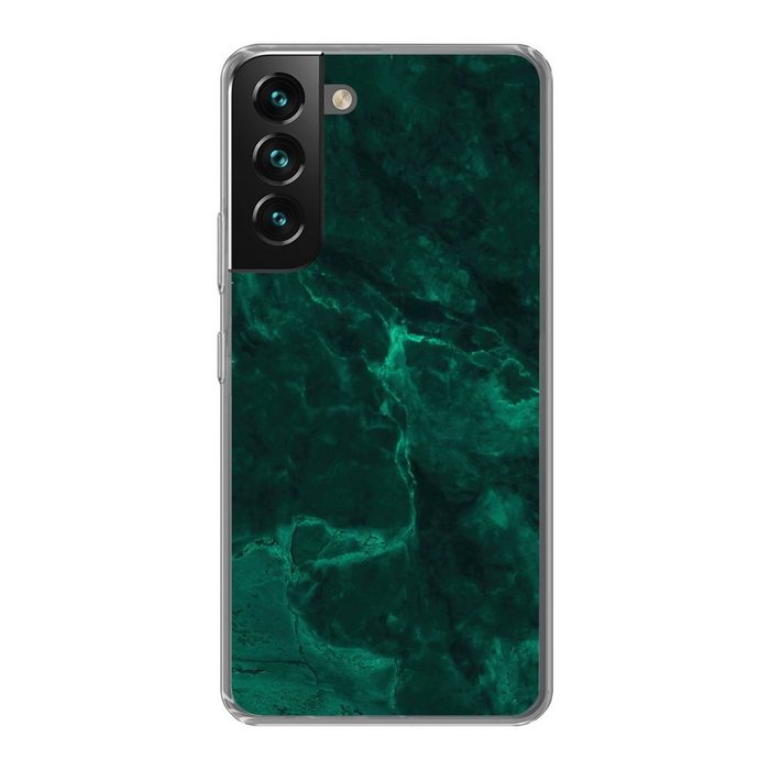 MuchoWow Handyhülle Marmor - Limone - Grün - Strukturiert - Marmoroptik Phone Case Handyhülle Samsung Galaxy S22+ Silikon Schutzhülle
