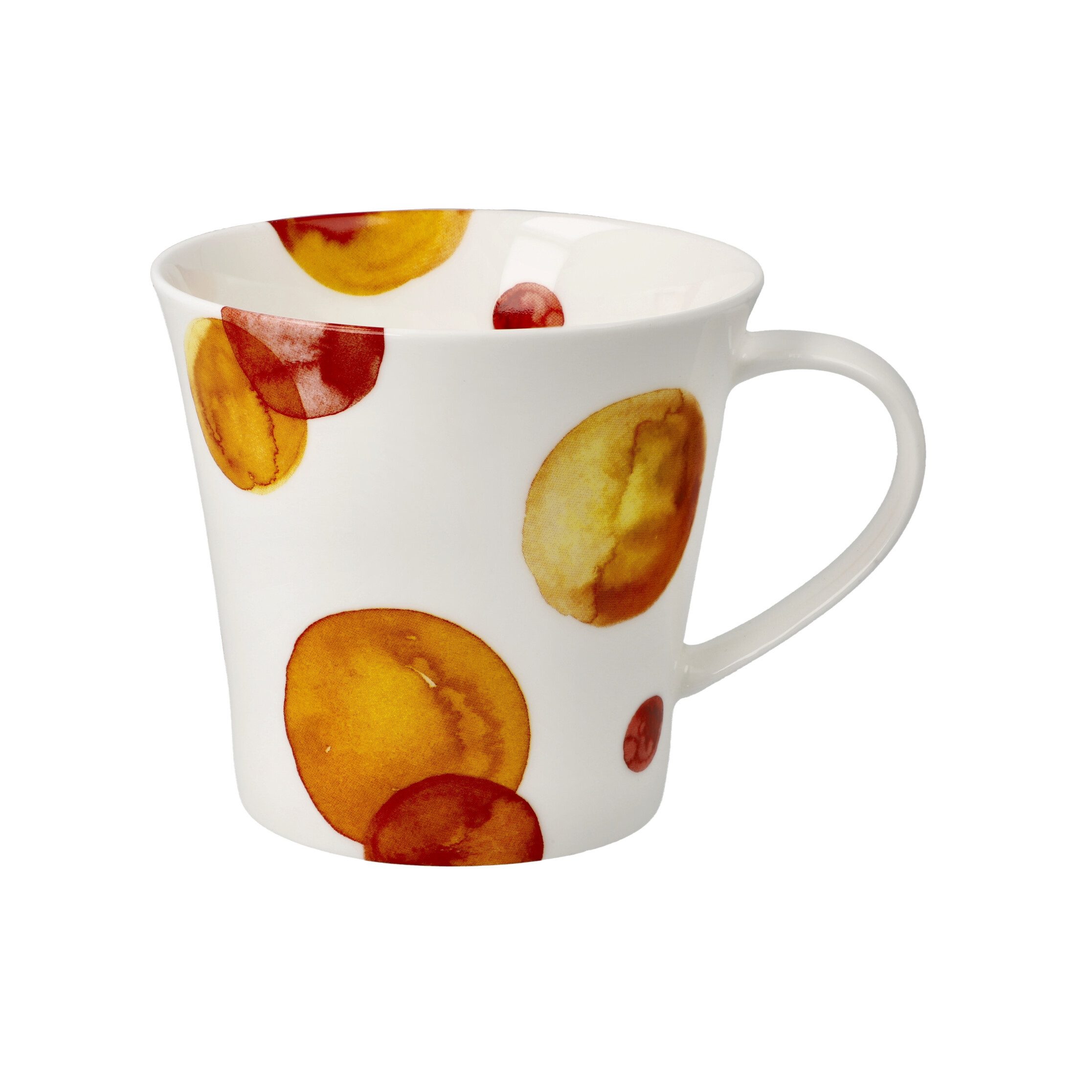 Goebel Tasse Colori, Porzellan, Spülmaschinengeeignet, Mehrfarbig, Punkte, H: 9.5cm