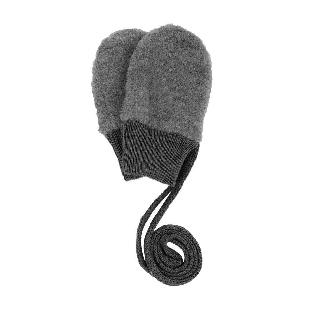 MAXIMO Варежки GOTS BABY-Fausthandschuhe Wollfleece, ohne Daumen, Strickbünchen (2-St) Wollfleece