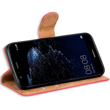CoolGadget Handyhülle Book Case Handy Tasche für Huawei P10 Lite 5,2 Zoll, Hülle Klapphülle Flip Cover für P10 Lite Schutzhülle stoßfest