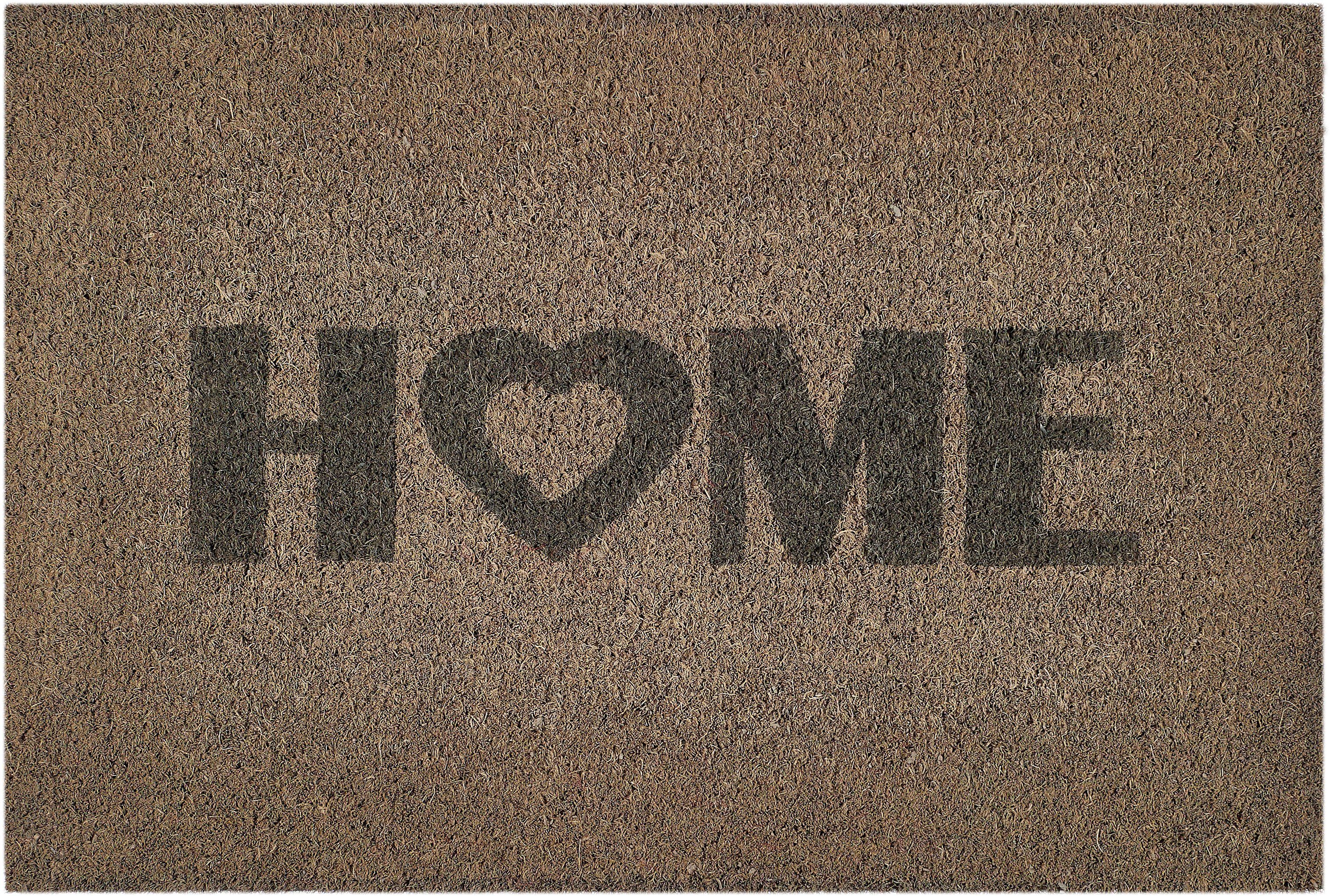 Andiamo Fußmatte Kokos Home Heart, rechteckig, günstig online kaufen