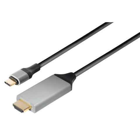 Maxtrack Computer-Kabel, USB-C, USB-C auf HDMI (100 cm), USB-C auf HDMI Kabel,4k 60Hz,HDCP 1.4 und 2.2, Thunderbolt 3