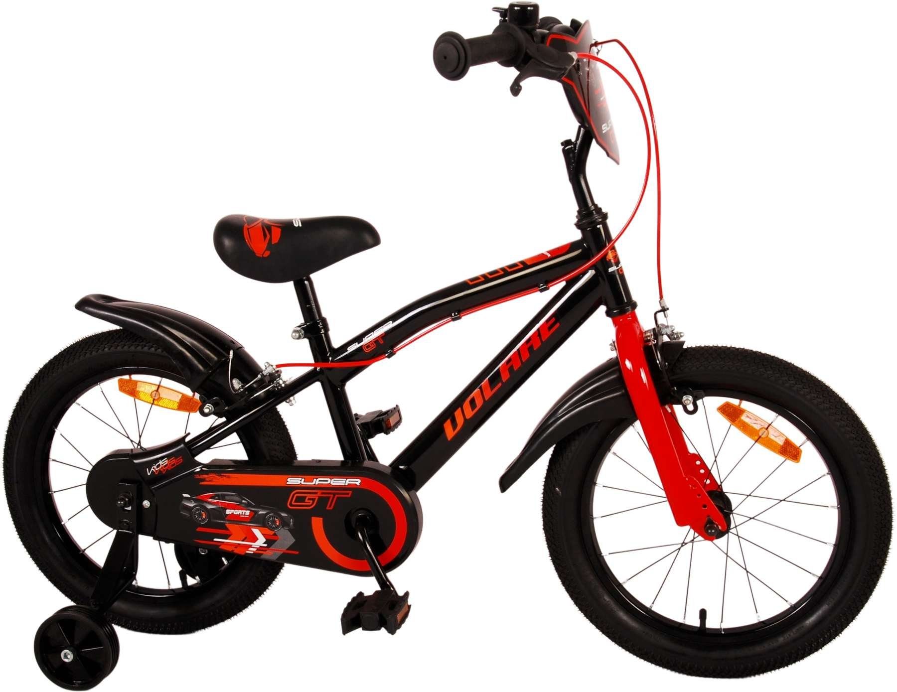 1 Jugend Jungsfahrrad Zoll 16 TPFSports 2x Jugend Zoll - 16 - mit Rutschfeste Volare Handbremse, Kinder GT Gang, - (Kinder Rot Fahrrad Fahrrad Super - Sicherheitsgriffe), Kinderfahrrad Fahrrad