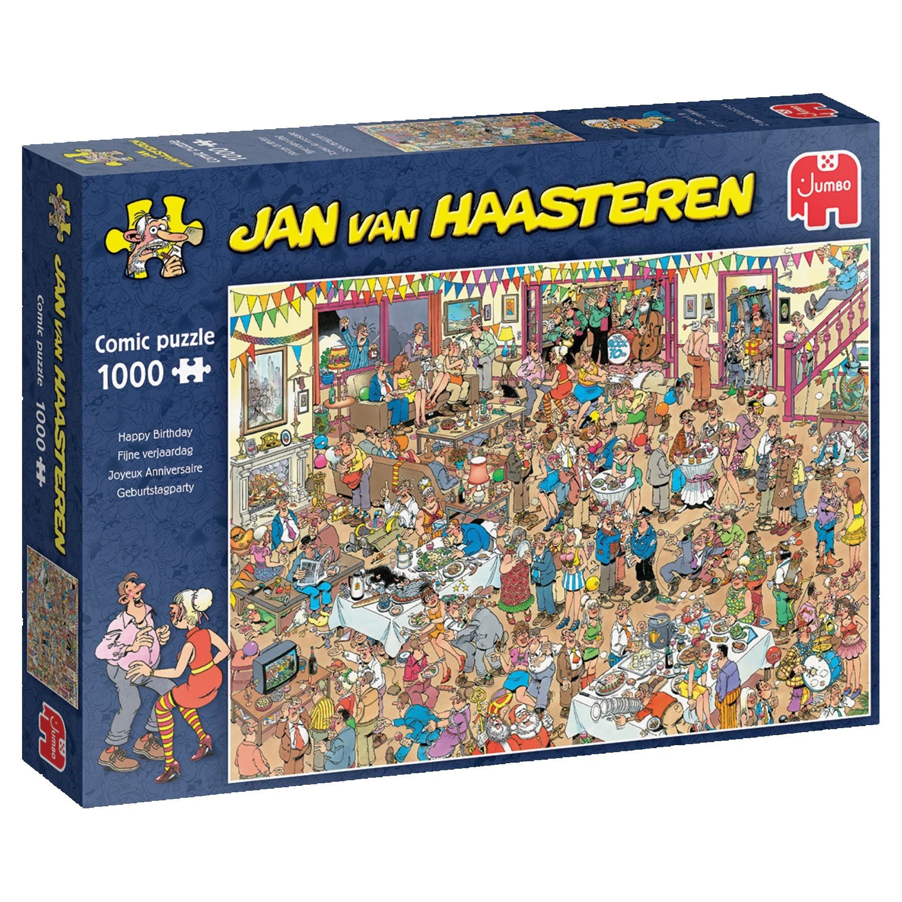 Jan van Haasteren Puzzle Jan van Haasteren Happy Birthday 1000 Teile Puzzle, 1000 Puzzleteile von Jan van Haasteren
