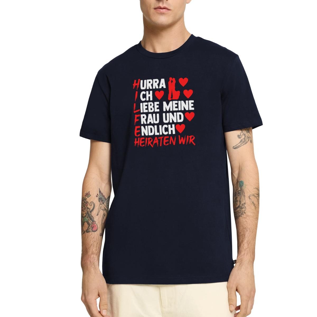 T-Shirt JGA Männer, Hilfe Ich Heirate Männer Premium T-Shirt