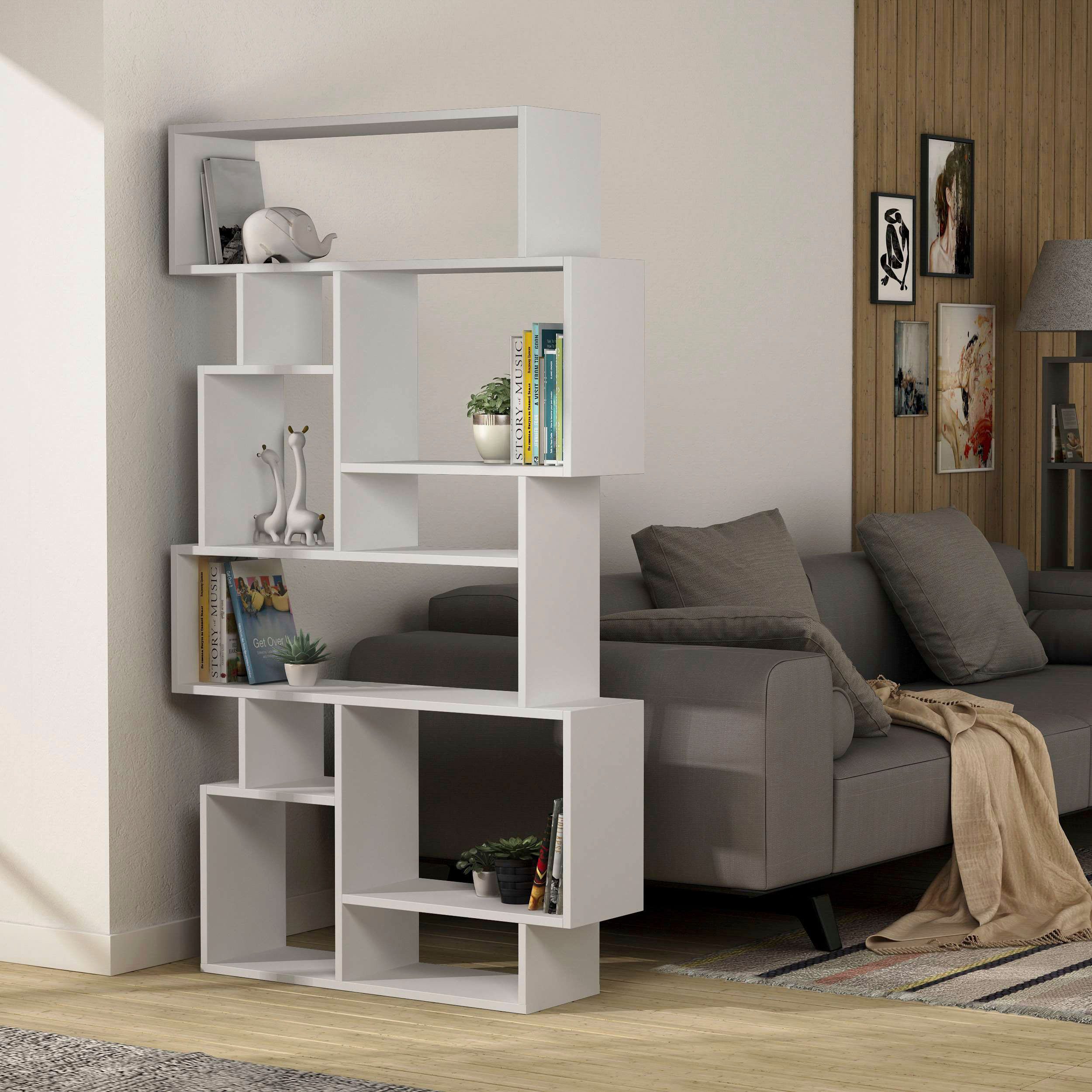 Decortie Bücherregal "Karmato Bücherregal", (Packung), Leichte Montage, Lag günstig online kaufen