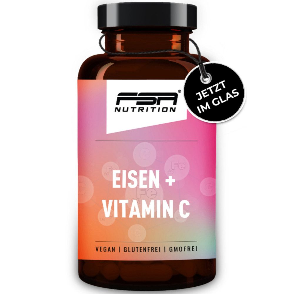 FSA NUTRITION Eisen & Vitamin C im Glas Kapseln, 60 St., 48 g
