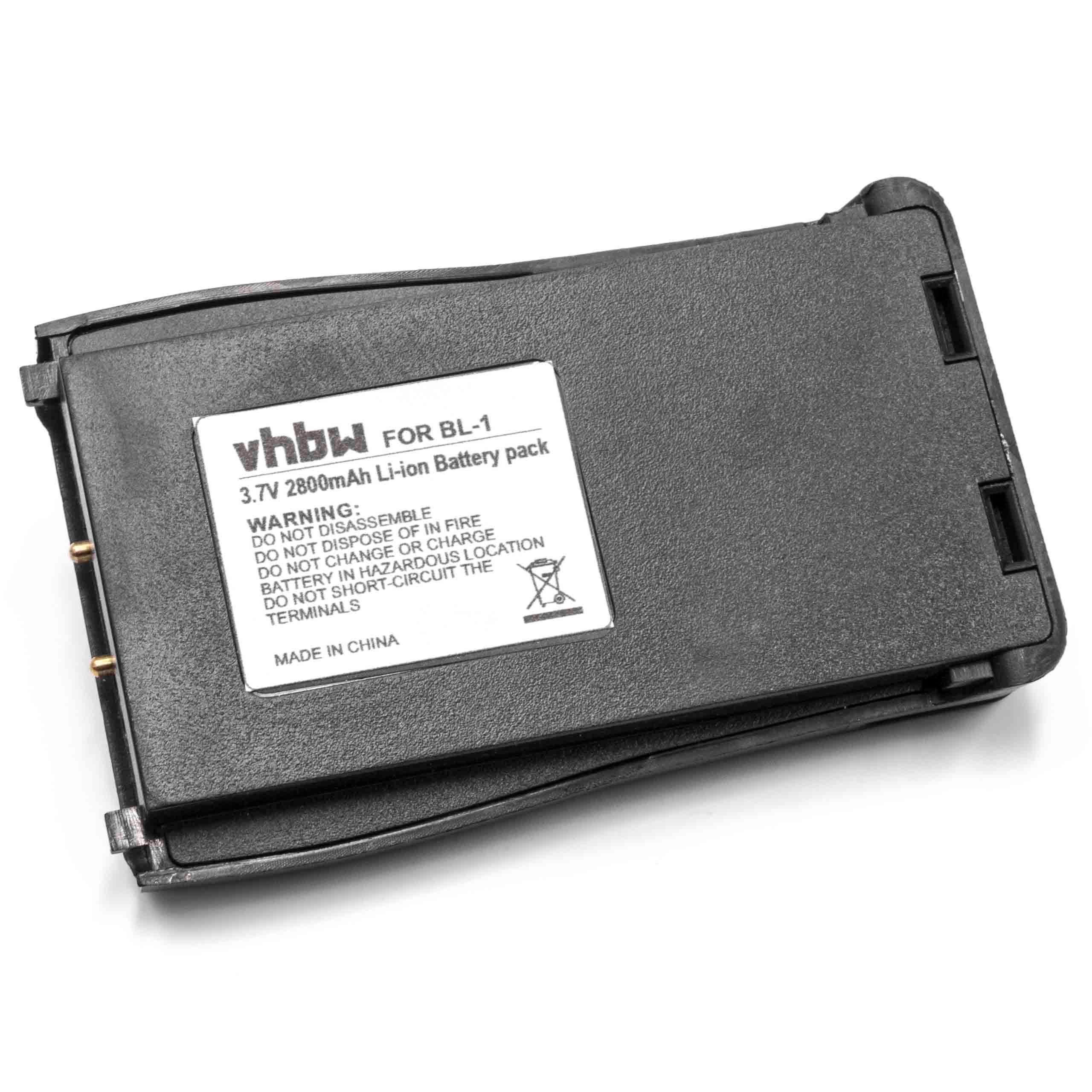 vhbw Ersatz für Baofeng BL-1 für Akku Li-Ion 2800 mAh (3,7 V)