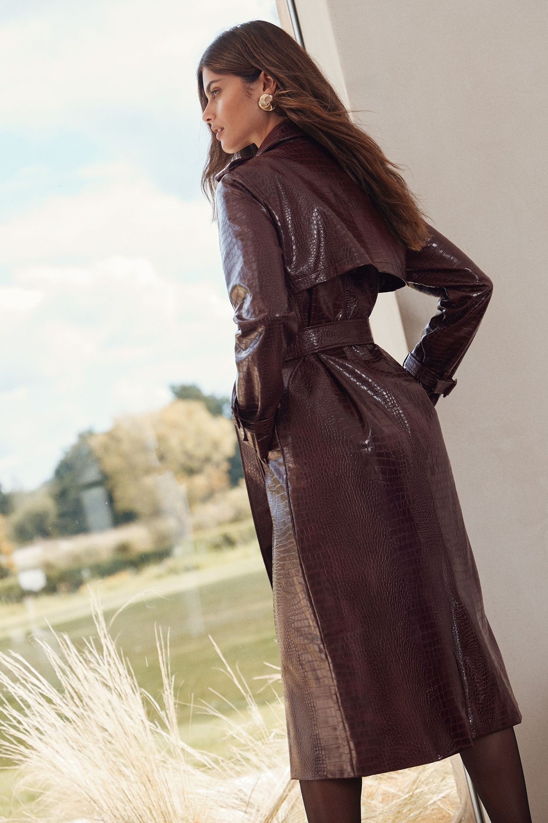 LIPSY Langmantel Lipsy Lässiger, langer Trenchcoat, Regular (1-tlg) günstig online kaufen