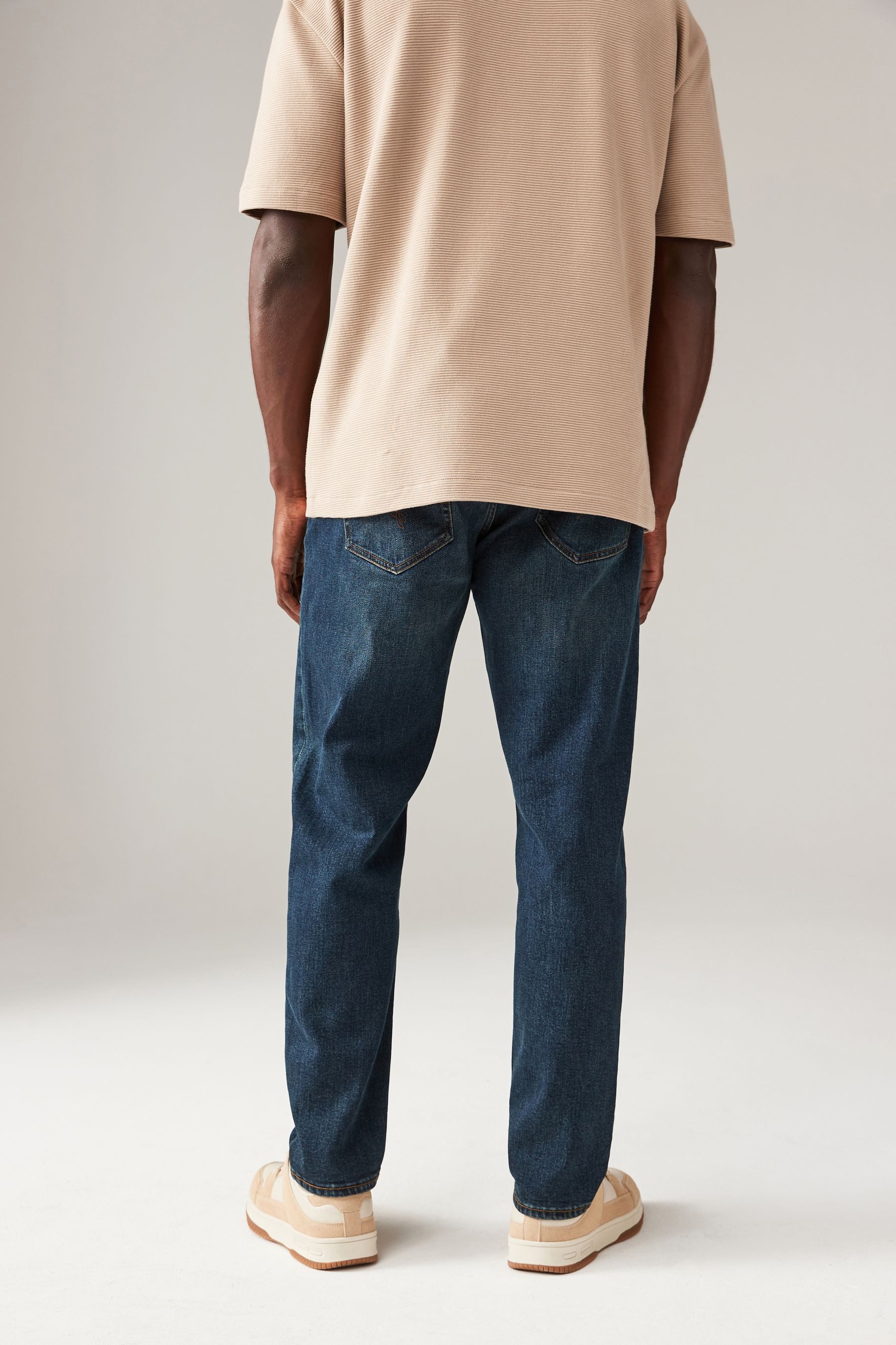 Next Tapered-fit-Jeans Authentic Stretchjeans im Vintage-Look günstig online kaufen