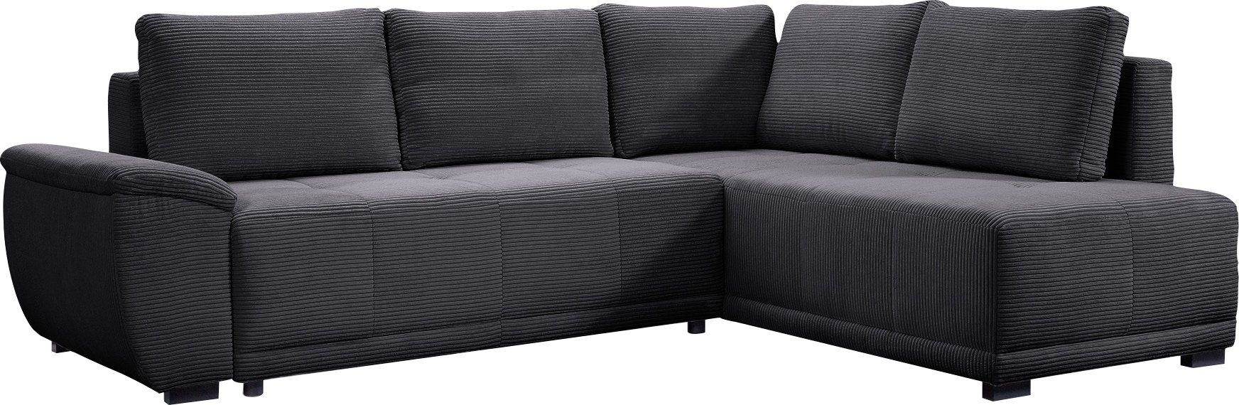 exxpo - sofa & Schlaffunktion Ecksofa, mane beidseitig, Bettkasten, fashion Rückenkissen inkl. 5
