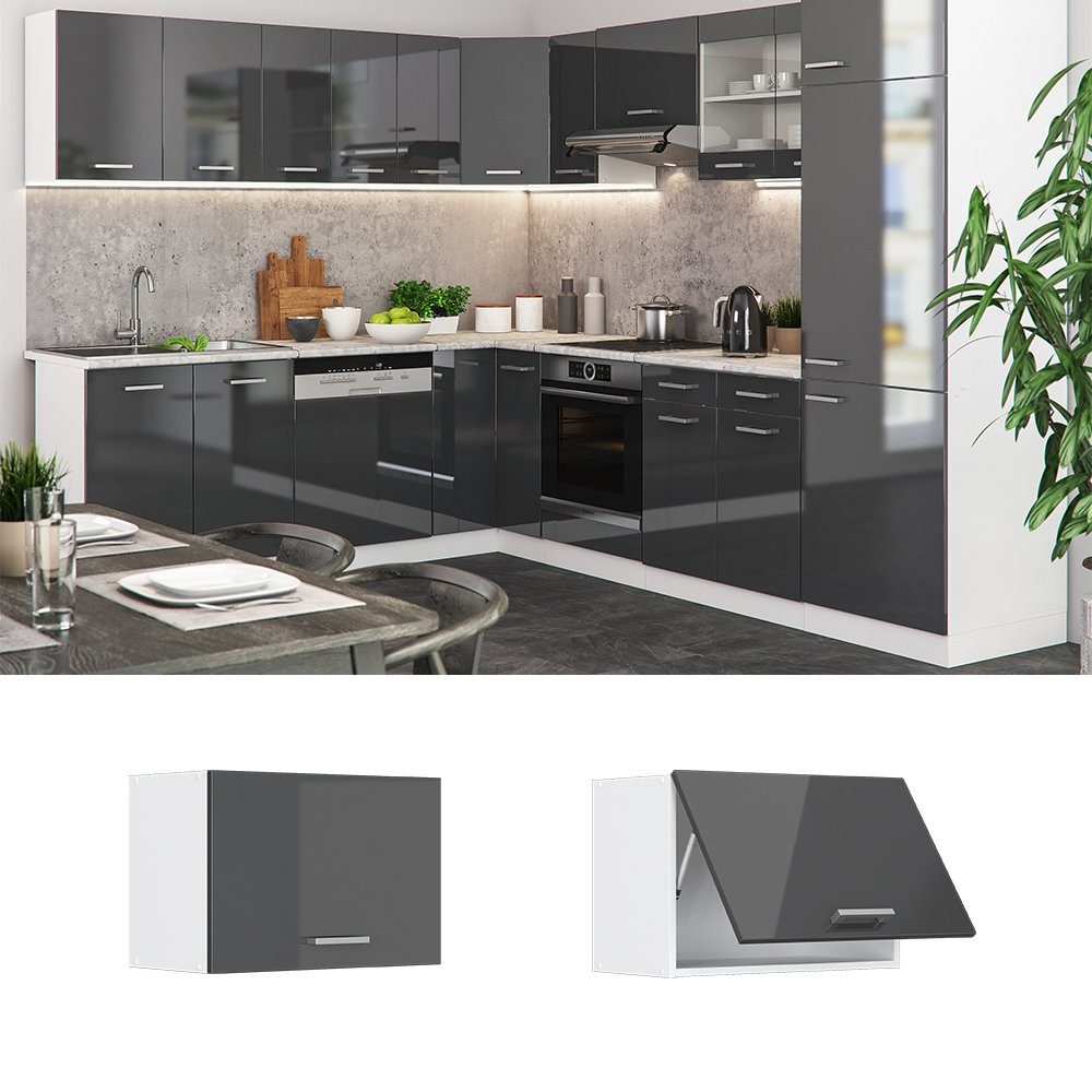 Vicco Hängeschrank R-Line, Anthrazit Hochglanz/Weiß, 60 günstig online kaufen