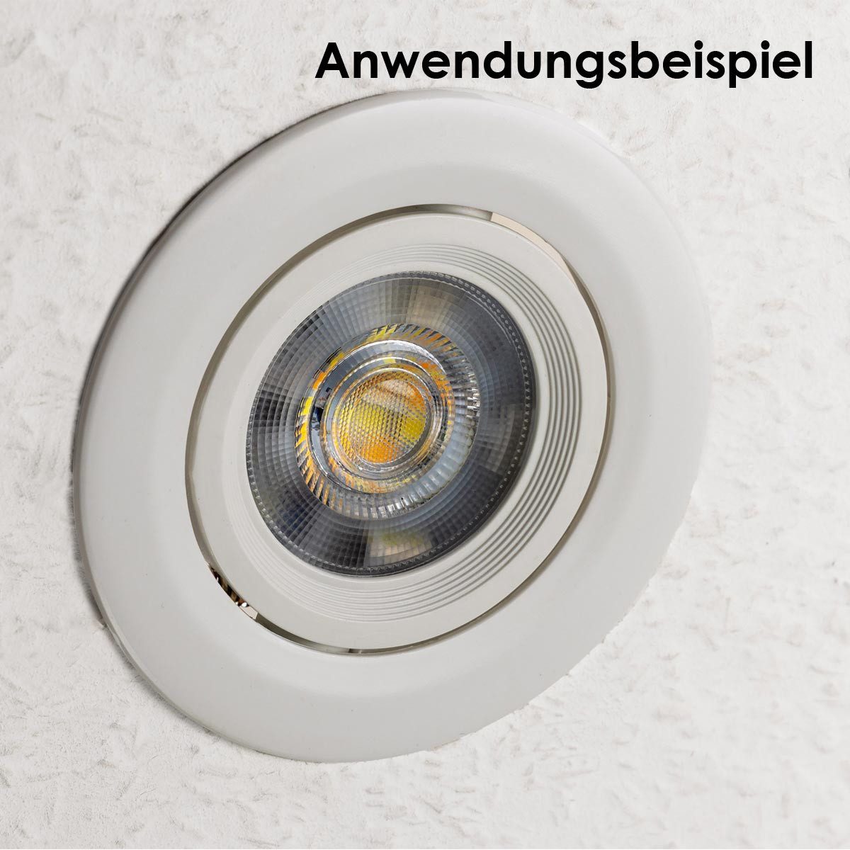 ChiliTec LED Deckenspot LED-Einbauleuchte "Flat-36 CCT+P" 3/5/7W schwenkba, kaltweiß,warmweiß,neutralweiß