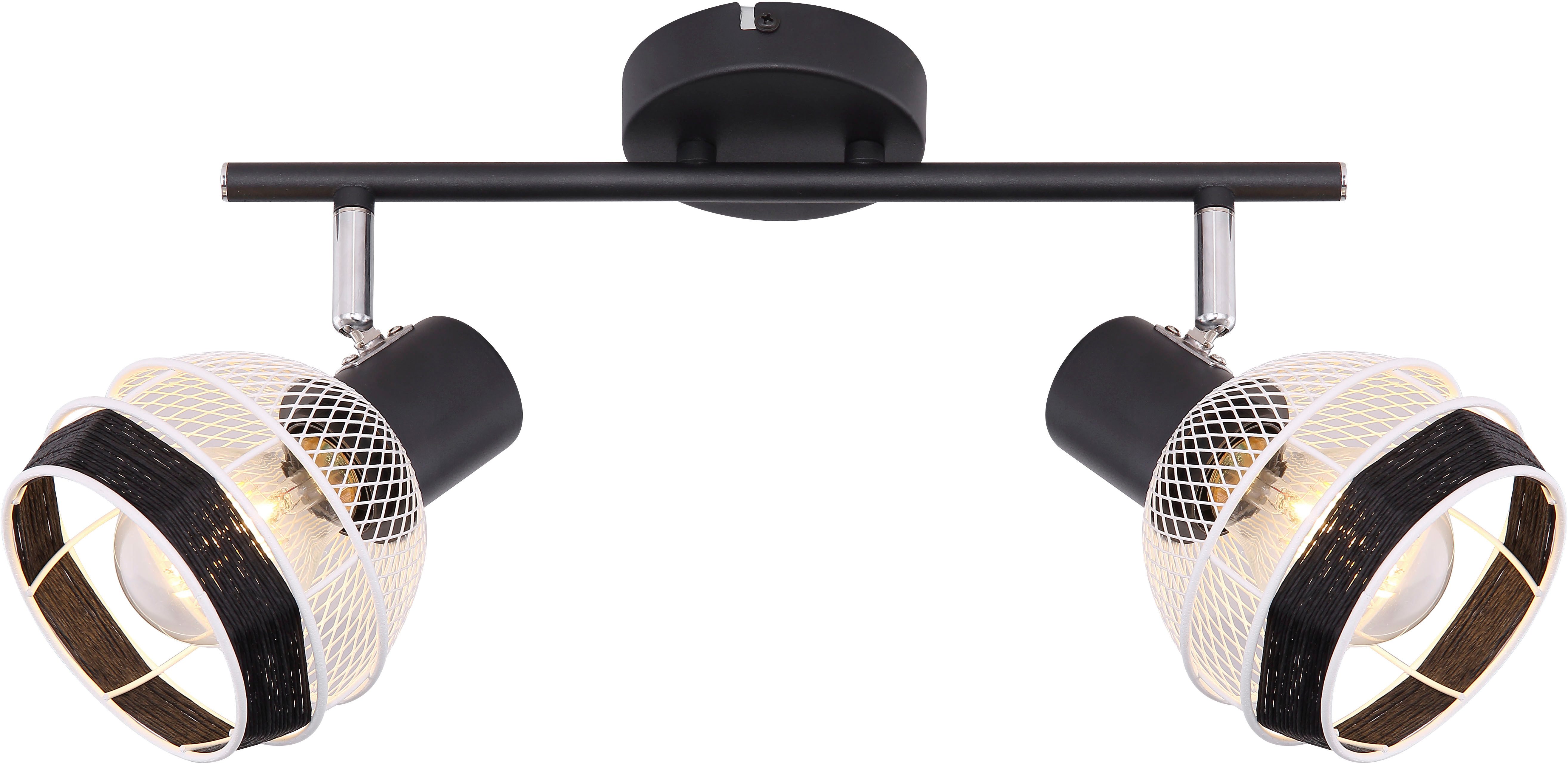 GLOBO LIGHTING Deckenstrahler GRIDDY, ohne Leuchtmittel, Spot Deckenspot Flur Schlafzimmer Wohnzimmer