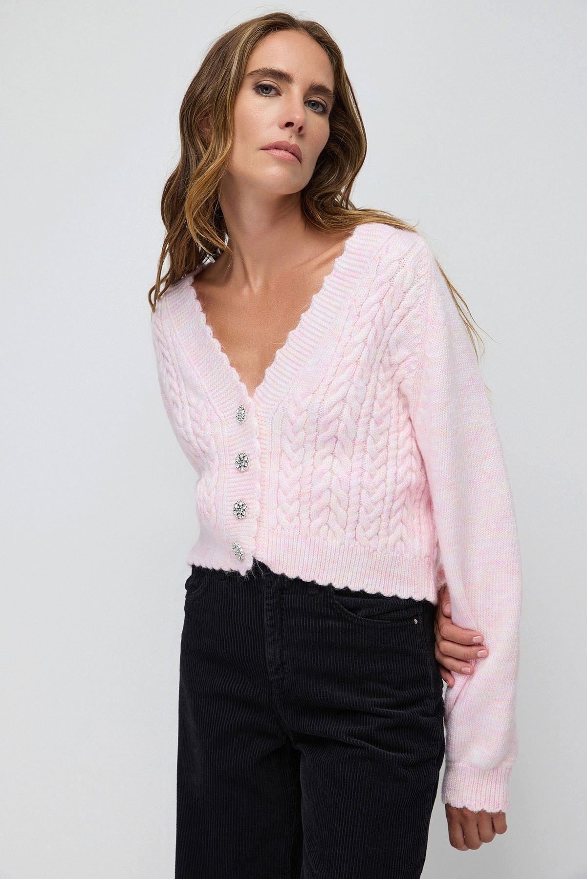 Blusenjacke Strickjacke