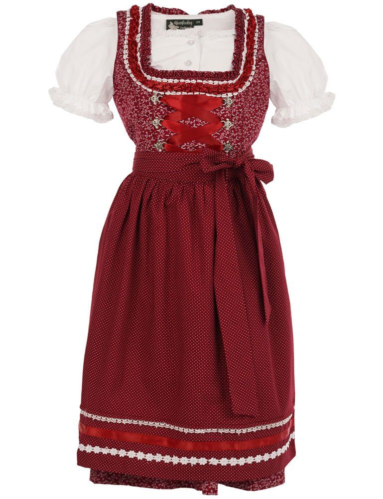 Maddox Dirndl Kinder Trachten 'Elisa' 3-tlg. mit Bluse, Streubl